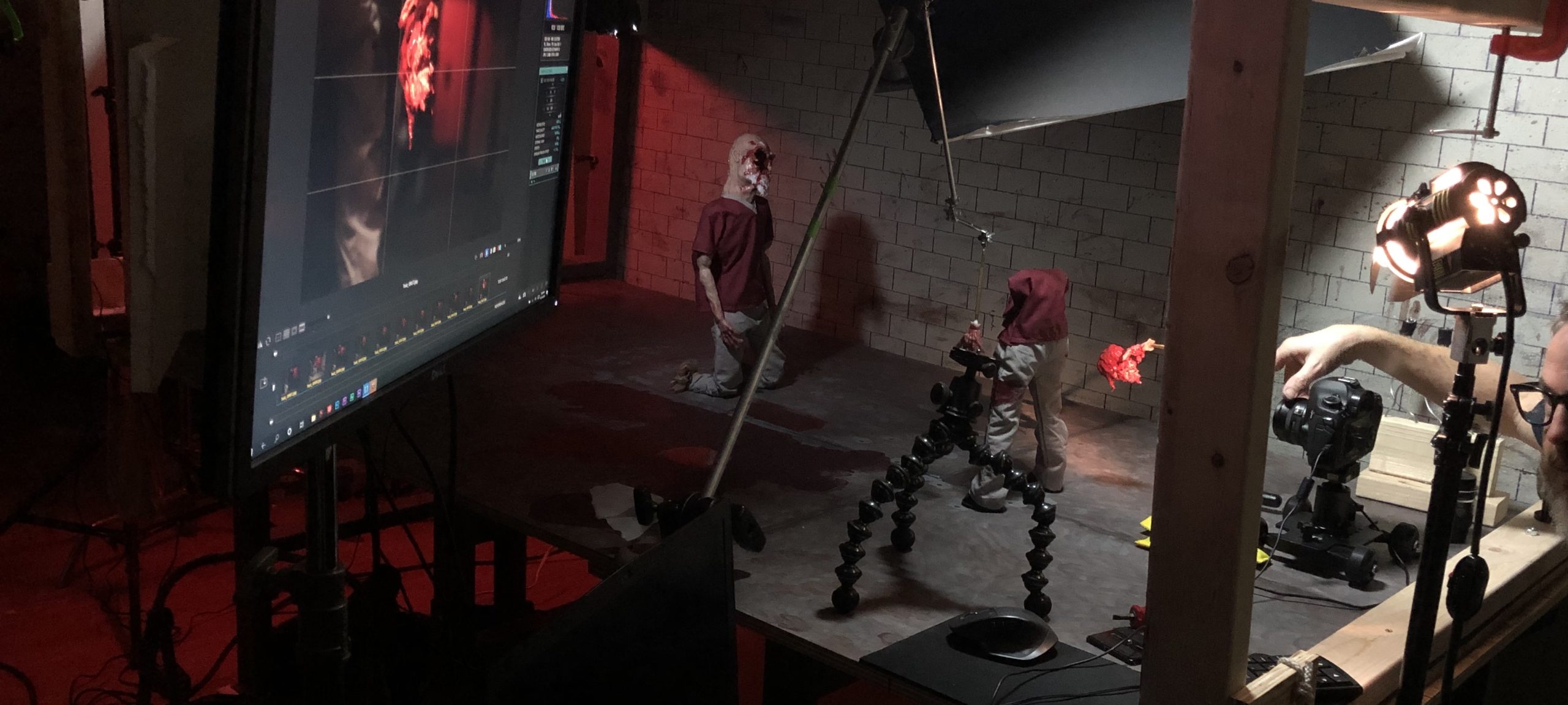Dawn of Five Evils stop motion pulling out skull